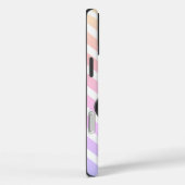 Zwart hart op regenboogChevron Stripe telefoontas Case-Mate iPhone Case (Achterkant / Rechts)