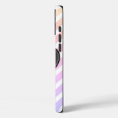 Zwart hart op regenboogChevron Stripe telefoontas Case-Mate iPhone Case (Achterkant / Links)