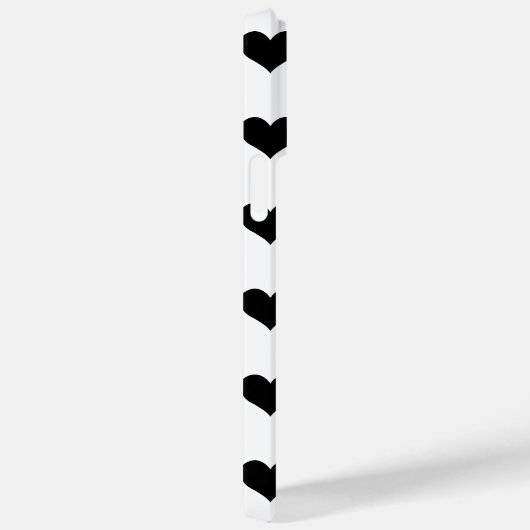 Zwart Hart Patroon Case-Mate iPhone Case (Achterkant / Rechts)