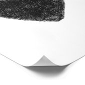 Zwart hart poster (Hoek)