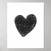 Zwart hart poster (Voorkant)