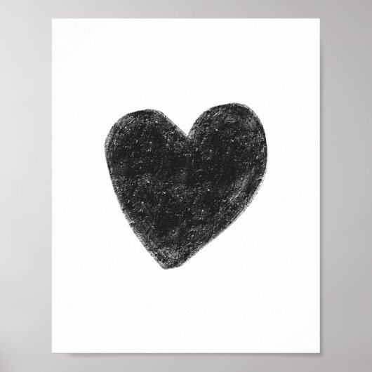 Zwart hart poster (Voorkant)