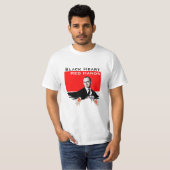 Zwart hart/rode handen t-shirt (Voorkant volledig)