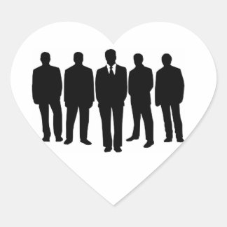 Zwart Hart Sticker