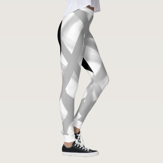 Zwart hart terug leggings (Rechts)