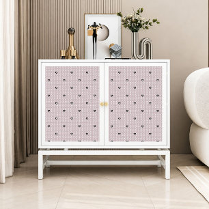 Zwart Hart Vintage Kant Decoupage Tissuepapier