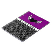 Zwart hart, witte vleugels notitieboek (Linkerzijde)