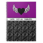 Zwart hart, witte vleugels notitieboek (Voorkant)