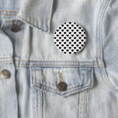 Zwart Hartpatroon Ronde Button 5,7 Cm (In situ)