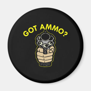 Zwart heeft ammo pistol magneet