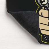 Zwart heeft ammo pistol muismat (Hoek)