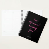 Zwart Heet Roze 2025 Twee Duizend Vijfentwintig Planner (Display)