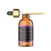 Zwart & Heet Roze Cosmetica Dropper Flesetiket Etiket