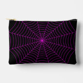 Zwart heet roze spinnenweb Halloween patroon Etui (Voorkant)