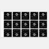 Zwart Heks Silhouet Halloween Labels (Vel)