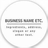 Zwart & helder multi-purpose doorzichtig sticker (Voorkant)