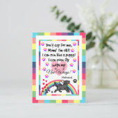 Zwart het Draven van Labrador Briefkaart (Staand voorkant)