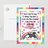 Zwart het Draven van Labrador Briefkaart (Voorkant / Achterkant)