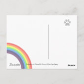 Zwart het Draven van Labrador Briefkaart (Achterkant)