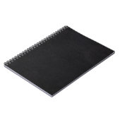 zwart, het goedkoopste zwart, de beste zwarte die  notitieboek (Linkerzijde)