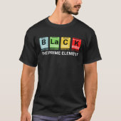 Zwart Het Prime Element Zwart Geschiedenis T-shirt (Voorkant)