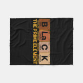 Zwart Het Prime Element Zwarte Geschiedenis Maand  Fleece Deken (Voorkant (Horizontaal))