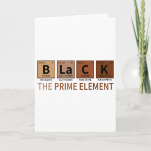 Zwart Het Prime Element Zwarte Geschiedenis Maand Kaart