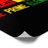 Zwart Het Prime Element Zwarte Geschiedenis Maand Poster (Hoek)