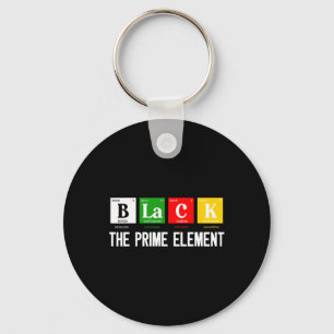 Zwart Het Prime Element Zwarte Geschiedenis Maand Sleutelhanger