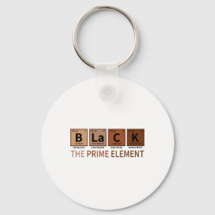 Zwart Het Prime Element Zwarte Geschiedenis Maand  Sleutelhanger