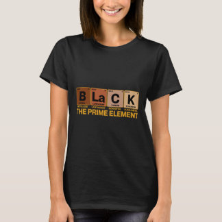 Zwart Het Prime Element Zwarte Geschiedenis Maand  T-shirt