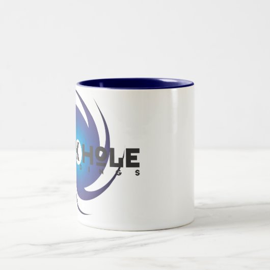 Zwart-heupbeeld Basis blauwe Mok (Center)