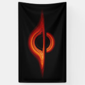 Zwart-heupschijf Spandoek (Verticaal)