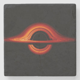 Zwart-heupschijf Stenen Onderzetter