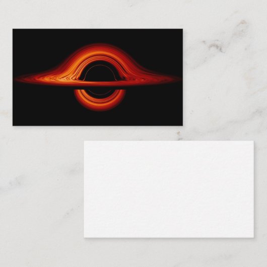 Zwart-heupschijf Visitekaartje (Voorkant / Achterkant)