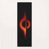 Zwart-heupschijf Yogamat (Voorkant)