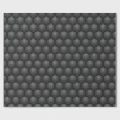 ZWART HEXAGON PATROON CADEAUPAPIER (Vlak)