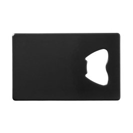Zwart high-end gekleurd creditkaart flessenopener