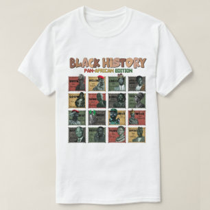 Zwart Historisch Pan-Afrikaans Revolutionair T-Shi T-shirt