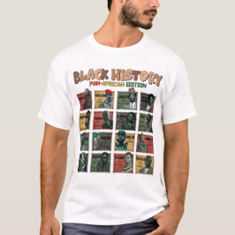 Zwart Historisch Pan-Afrikaans Revolutionair T-Shi T-shirt