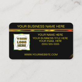 Zwart Holografisch aangepast Visitekaartje