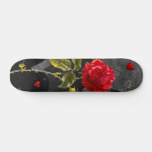 Zwart hoogtepunt met rode roze skateboard (Horizontaal)