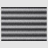 Zwart horizontaal Stripes-papier Tissuepapier (Voorkant)