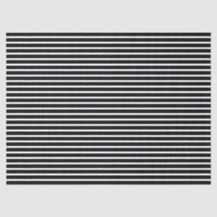Zwart horizontaal Stripes-papier Tissuepapier