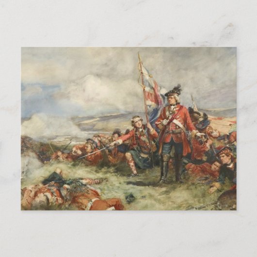 Zwart horloge bij Fontenoy Briefkaart (Voorkant)