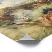 Zwart horloge bij Fontenoy Poster (Hoek)