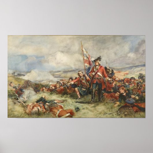 Zwart horloge bij Fontenoy Poster (Voorkant)