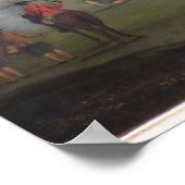 Zwart horloge bij Glasgow Green Poster (Hoek)