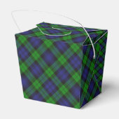 Zwart horloge Campbell Schots Tartan Plaid Pattern Bedankdoosjes (Achterkant)