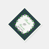 Zwart Horloge Militaire Keltische bruiloft gunst Servetten (Hoek)